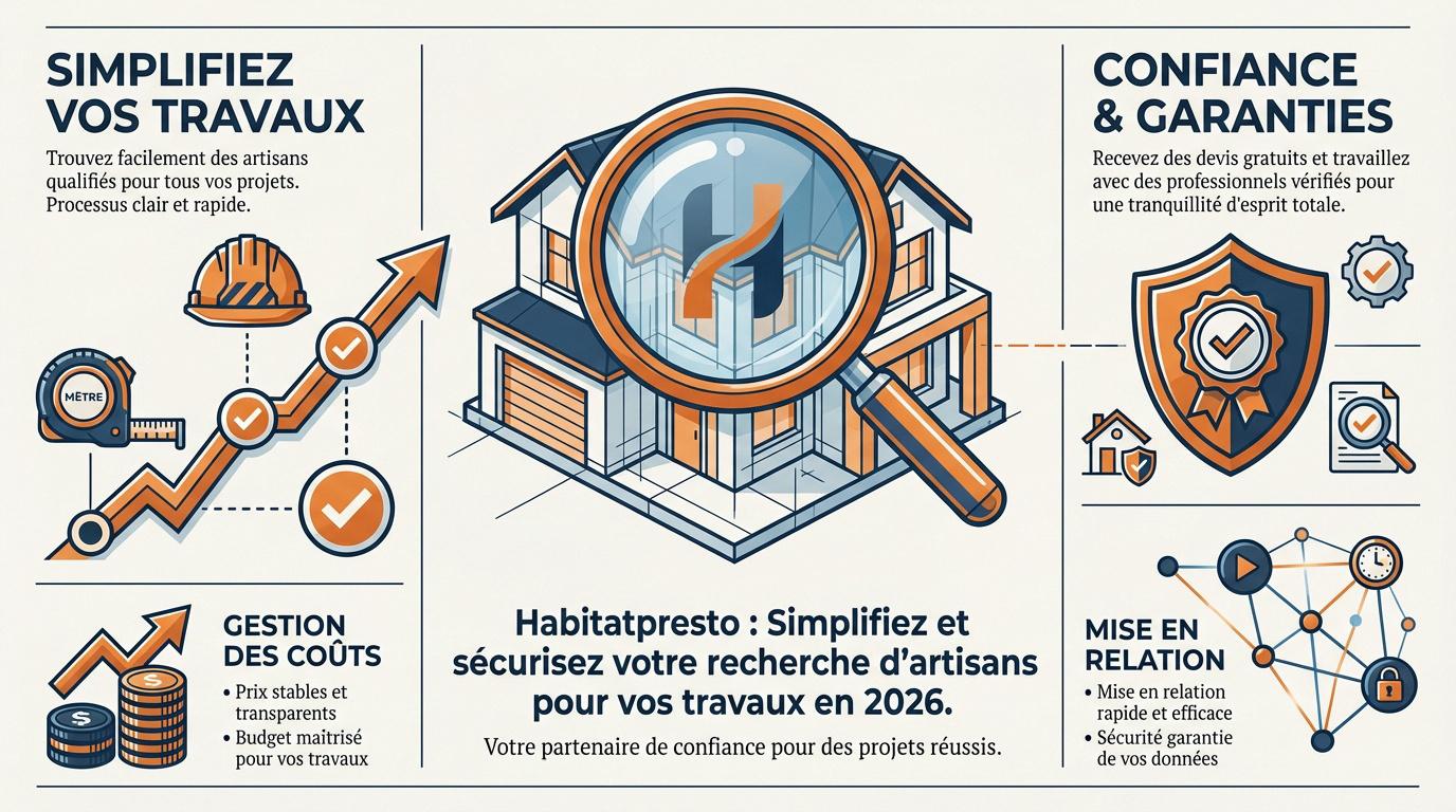 Artisan consultant un devis pour un projet Habitatpresto