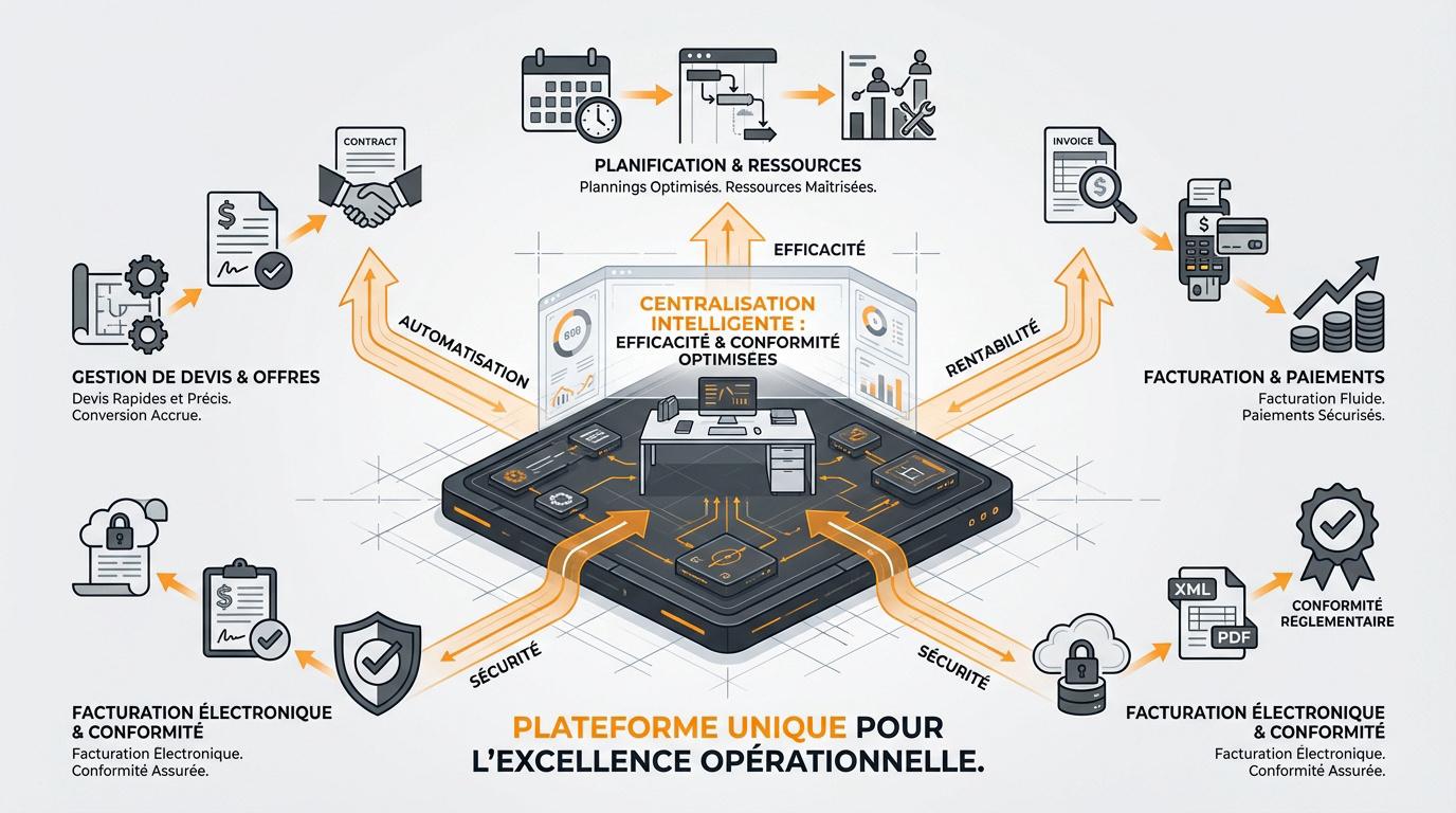 Interface de gestion de chantier centralisée