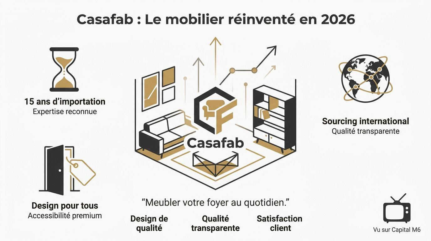 Mobilier design et moderne de la marque Casafab dans un salon contemporain