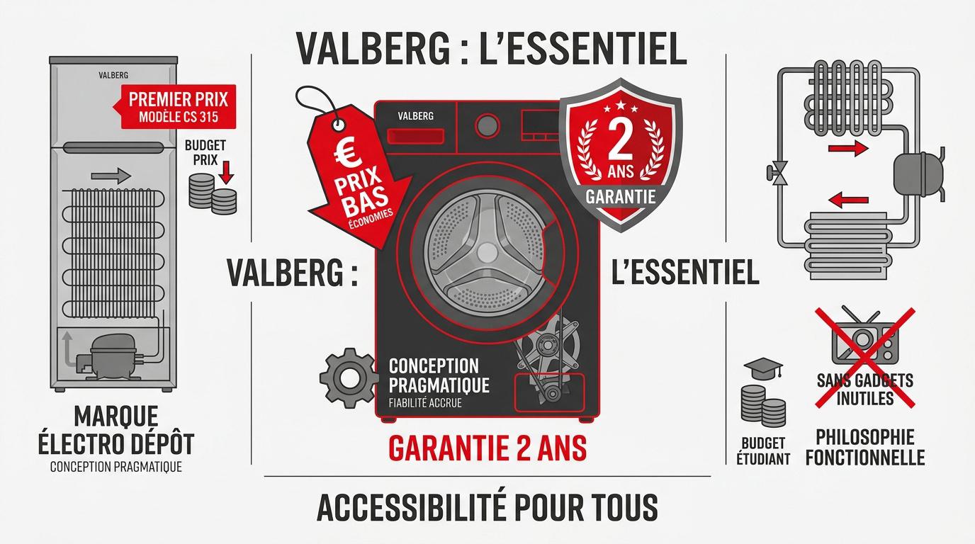 Appareils électroménagers Valberg pour la cuisine et le soin du linge
