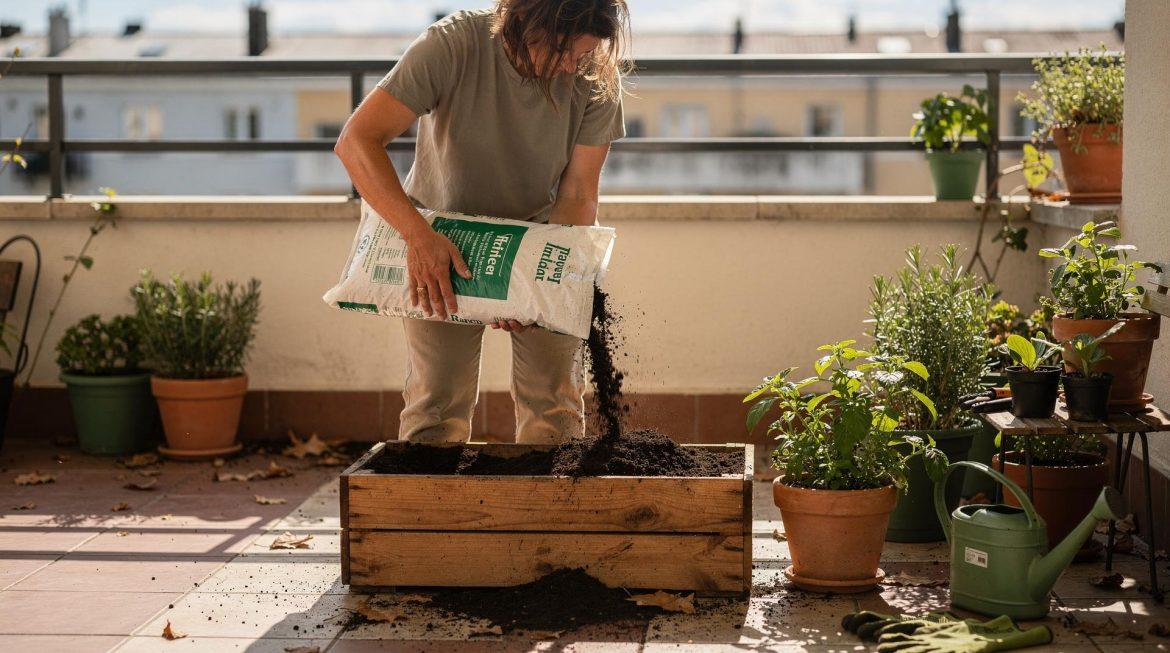 Sac de terreau universel 50 litres dans un rayon de grande surface